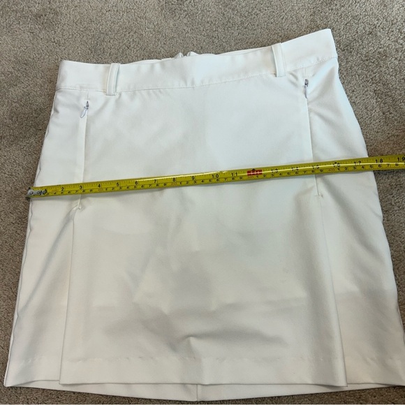 Nine&Nine white golf skort mini skirt Sz 6 - Picture 14 of 15